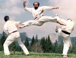 Sensei Dan Stuparu in a Flying Double Kick